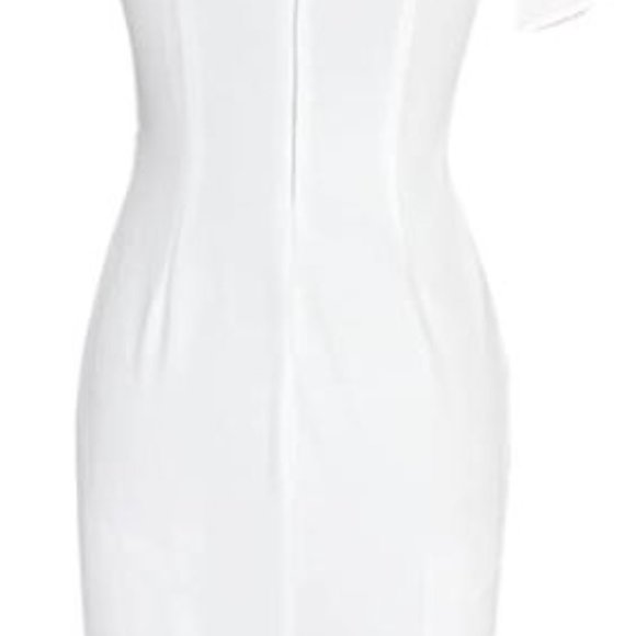 HP😍 NWOT White Ruched Dress - Picture 3 of 7